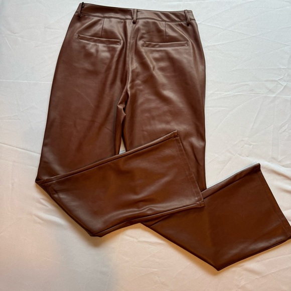 Anthropologie Avec Les Filles Faux Leather Kick-Flare Pants - Picture 9 of 12